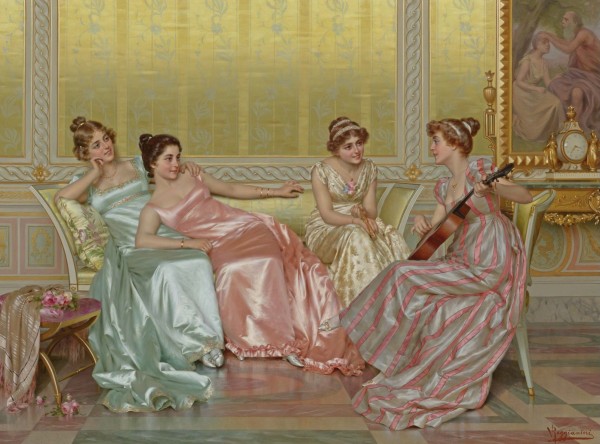The Evening by Vittorio Reggianini